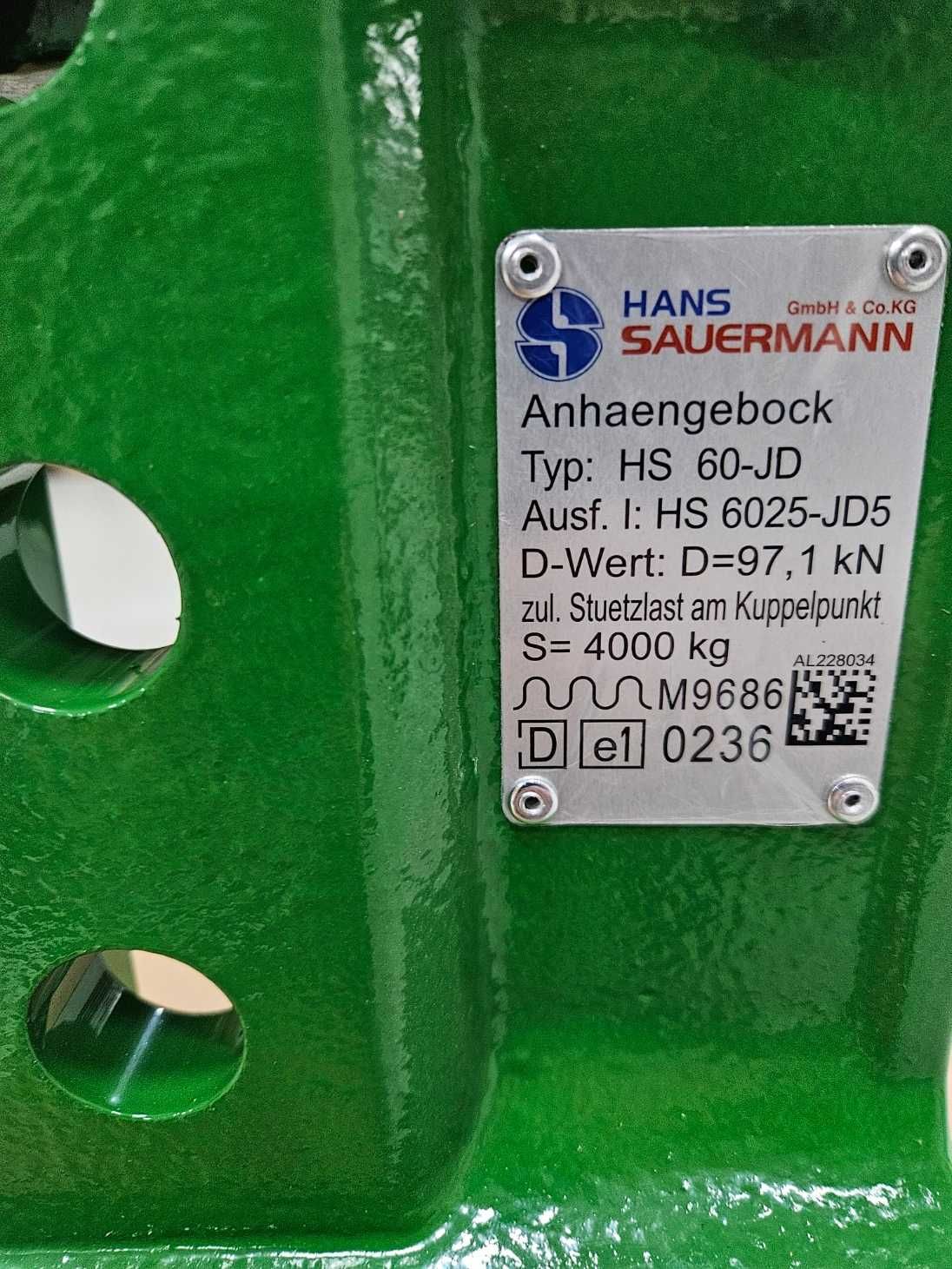 Szyna zaczepowa Sauermann, korpus, szyna , John Deere, HS6025, 3w1