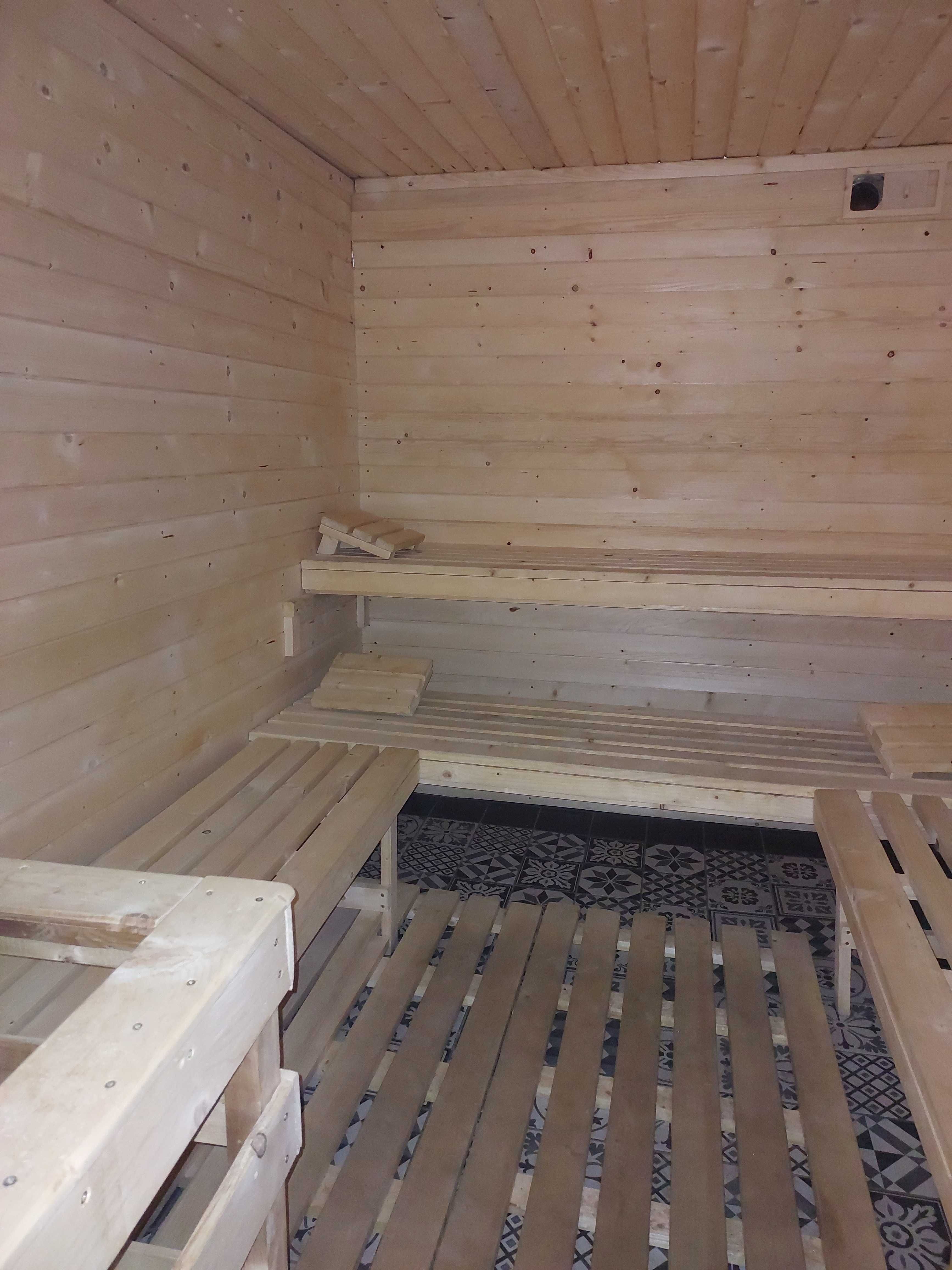 Sauna ogrodowa z piecem elektrycznym