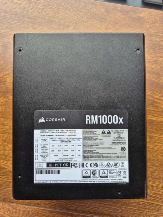 Zasilacz Corsair RM1000x 1000W 80 Plus Gold