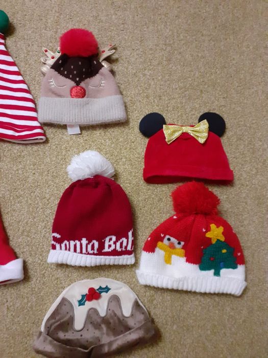 Шапки, шапочки новорічні 3 -24 місяці