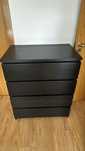 Cómoda Malm 4 gavetas Ikea