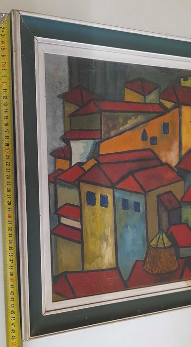 António Cardoso e Augusto Sousa  de 4 quadros antigos.