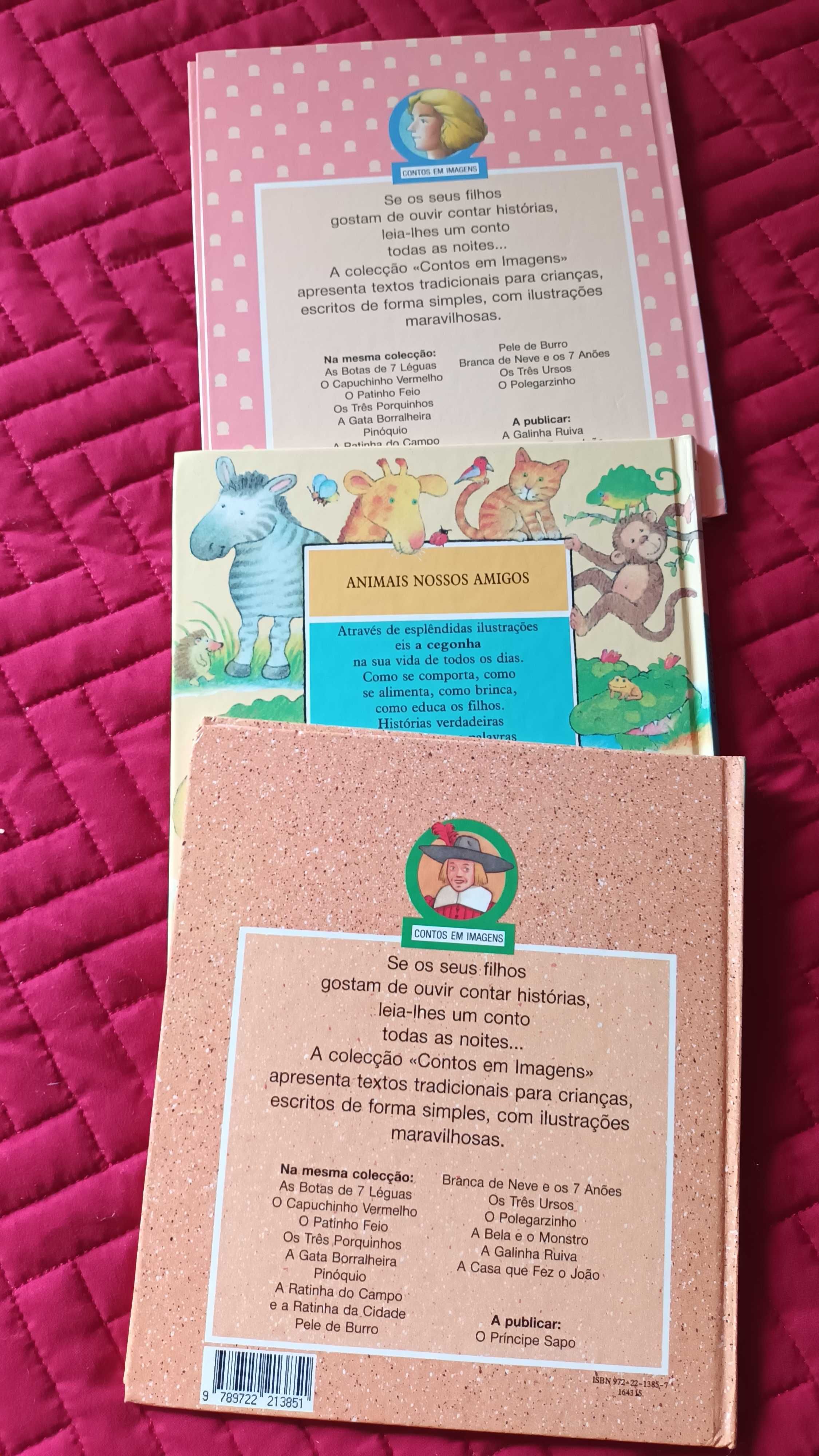 Conjunto de 3 livros para crianças