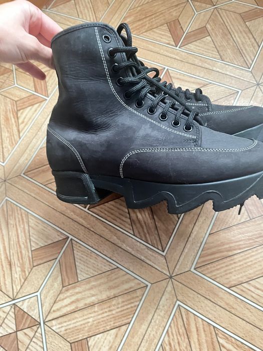 Чоботи осінні, шкіряні без утеплення