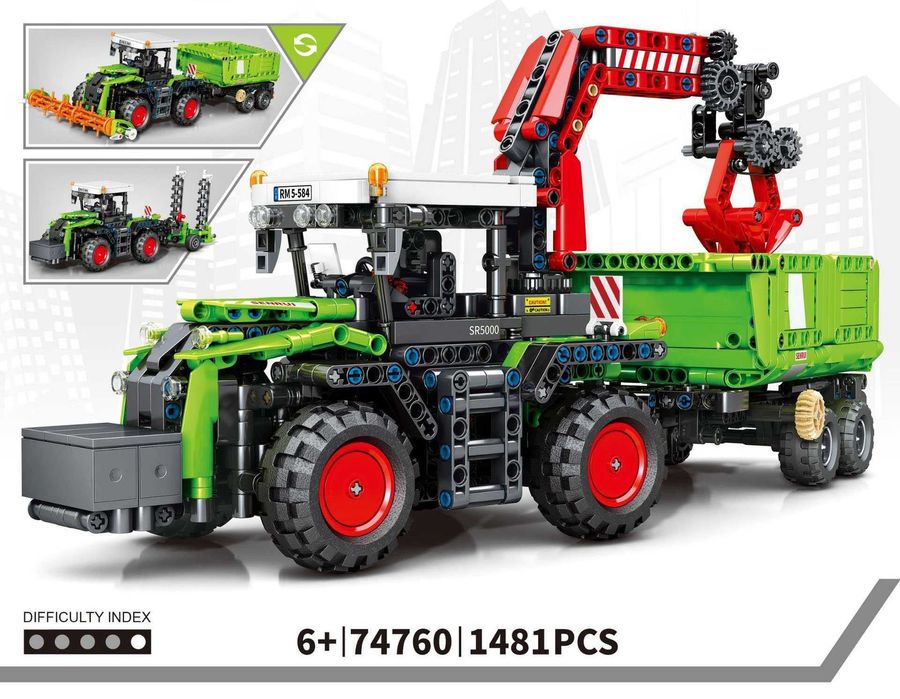 Mega Duży Zestaw klocków traktor ciągnik rolniczy Klocki jak lego