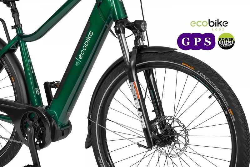 Rower elektryczny Ecobike MX300 Green 19” bat.14Ah/48V+GPS+ubezp. AC