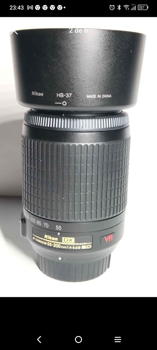 Objectiva Nikon 55-200 VR 

Com estabilizador de i