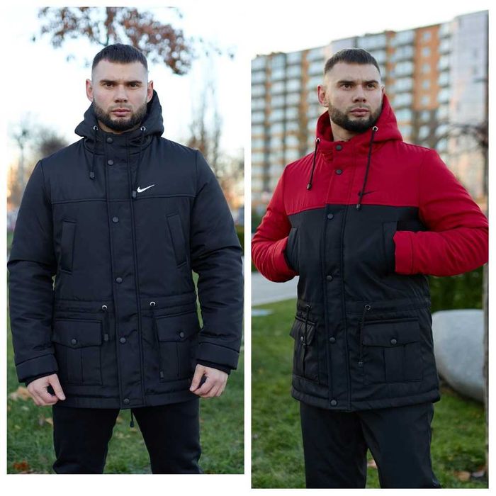 Мужская зимняя парка Nike водонепроникна зимова куртка найк (до -30°C)