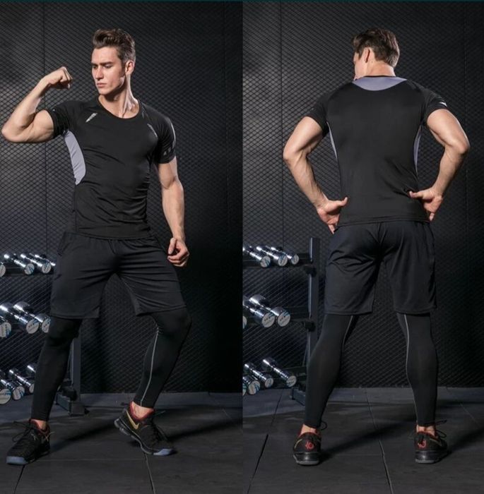 7в1.Компресійний комплект(рашгарди,тайтси,футболка,майка,шорти,вітровк