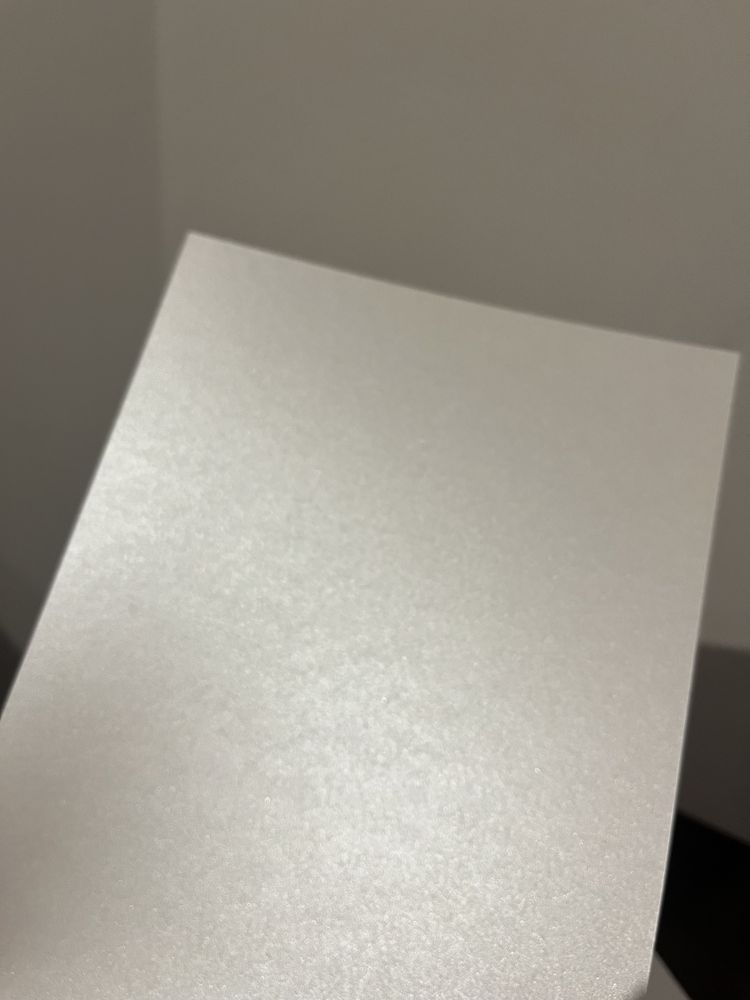 Papier ozdobny biały perłowy 250g A4 - 10 szt
