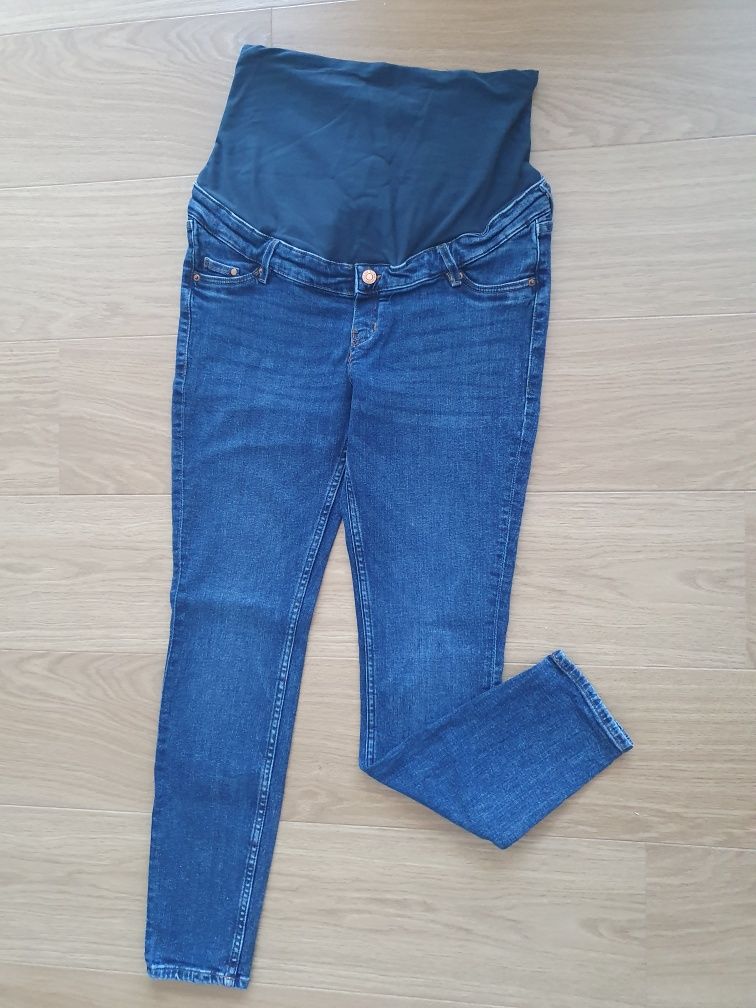 H&M ciążowe 38/M spodnie jeansy dżinsy
