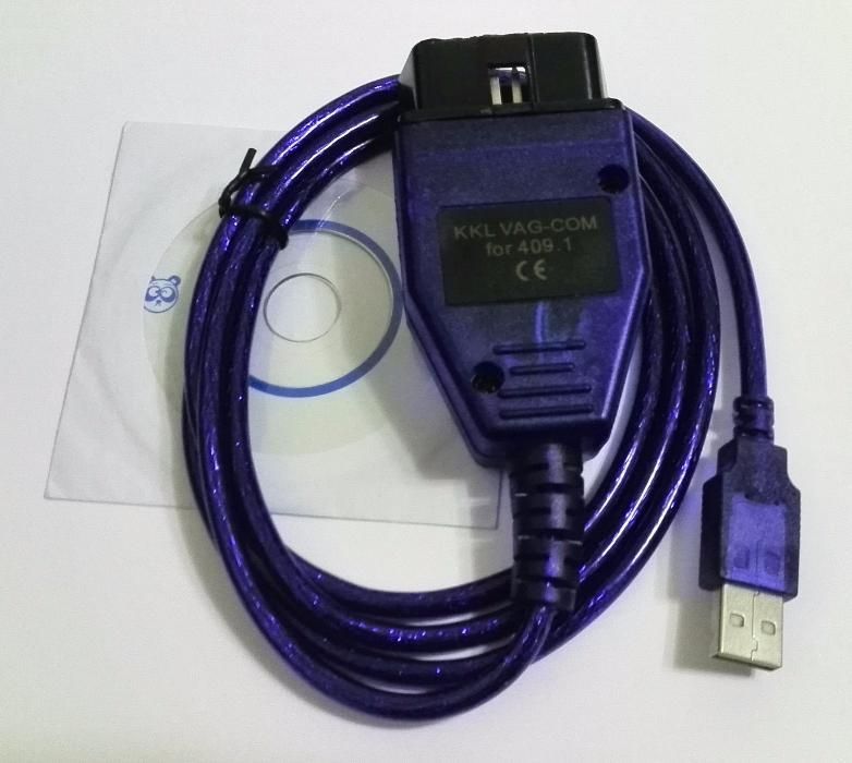 Cabo KKL VAG-COM 409.1 Interface USB OBD2 diagnóstico centralina ECU