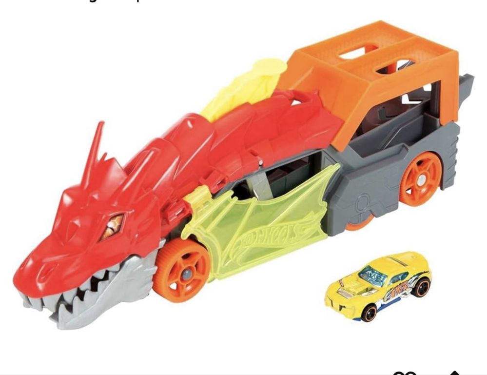 Ігровий набір hot wheels паща дракона