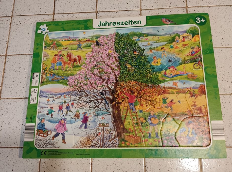 4 niemieckie puzzle zestaw