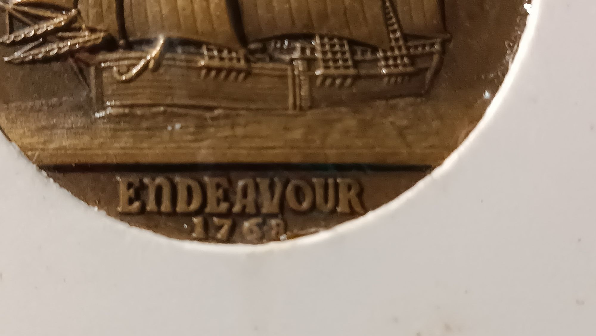 Medalha bronze James Cook "Endeavour" 1978 GRAVARTE edição limitada