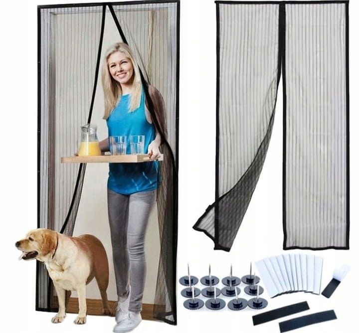 Moskitiera Na Drzwi Okno Balkonowe Magnetyczna Wymiar 100X210Cm
