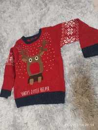 Next sweterek świąteczny renifer 110cm 4-5 lat