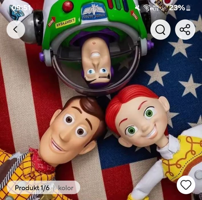 Toy story zestaw chudy jessie i buzz
