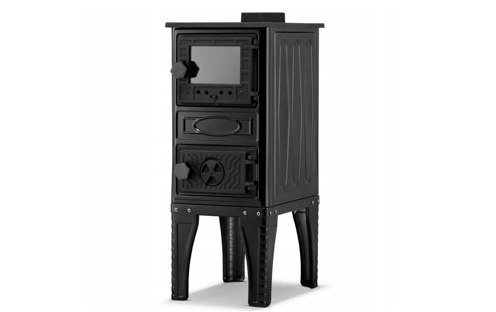 Piec Wolnostojący Jak Kominek Koza Żeliwny z Szybką Fajerką SIGMA