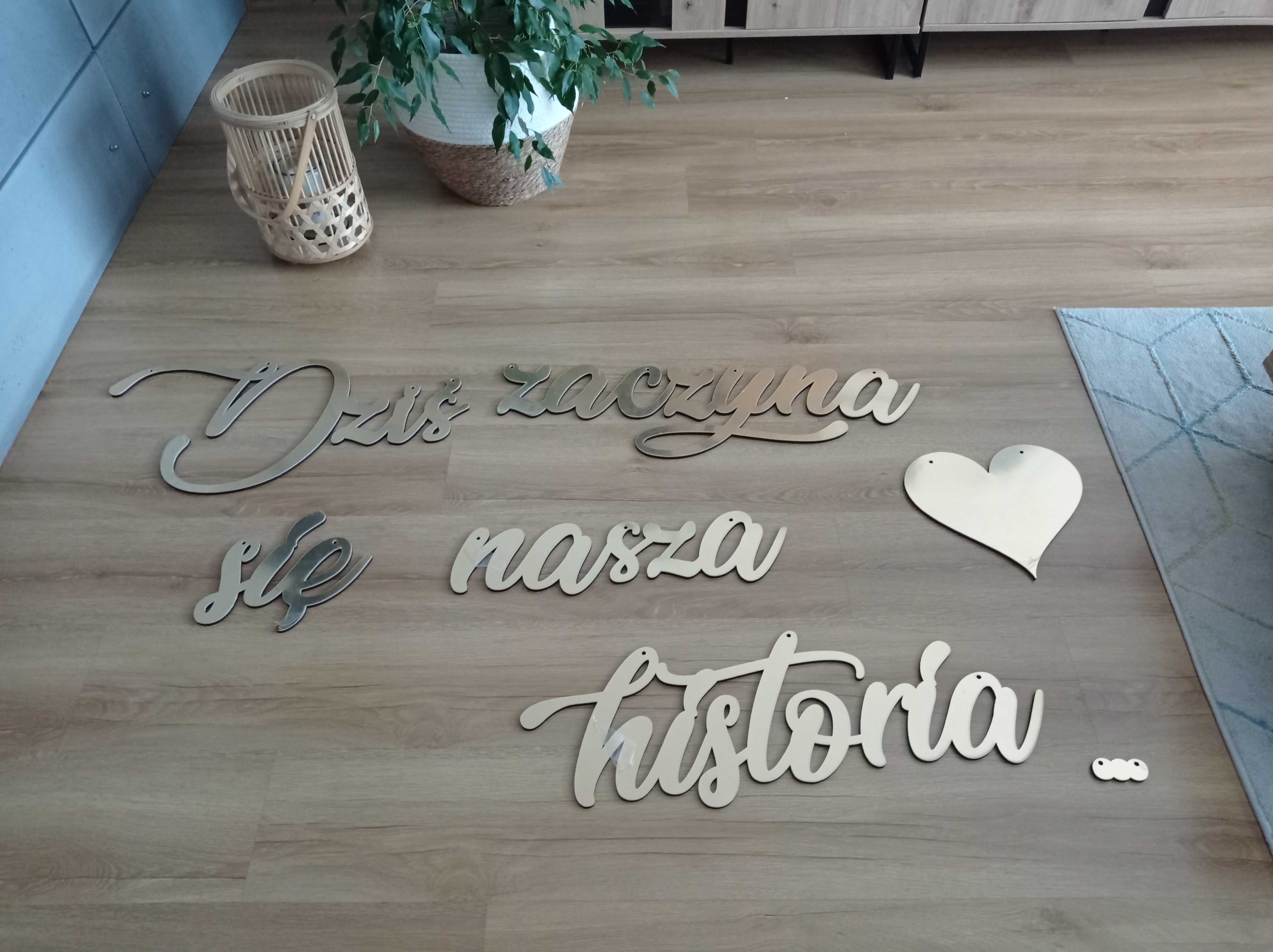 Napis na ściankę weselną