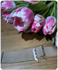 Ремінець міланська петля для apple watch 44 ultra мм браслет метал