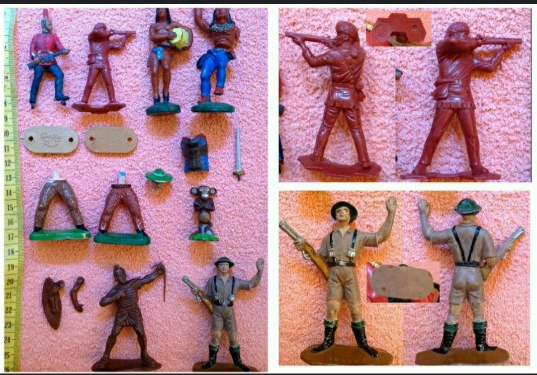 Мега лот, солдатики, индейцы, ковбои, фигурки, Marx, Britains, ГДР