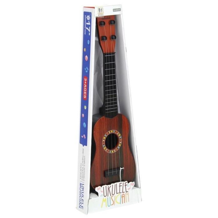 Gitara Ukulele dla Dzieci Edukacyjna Metalowe Struny + Kostka do Gry