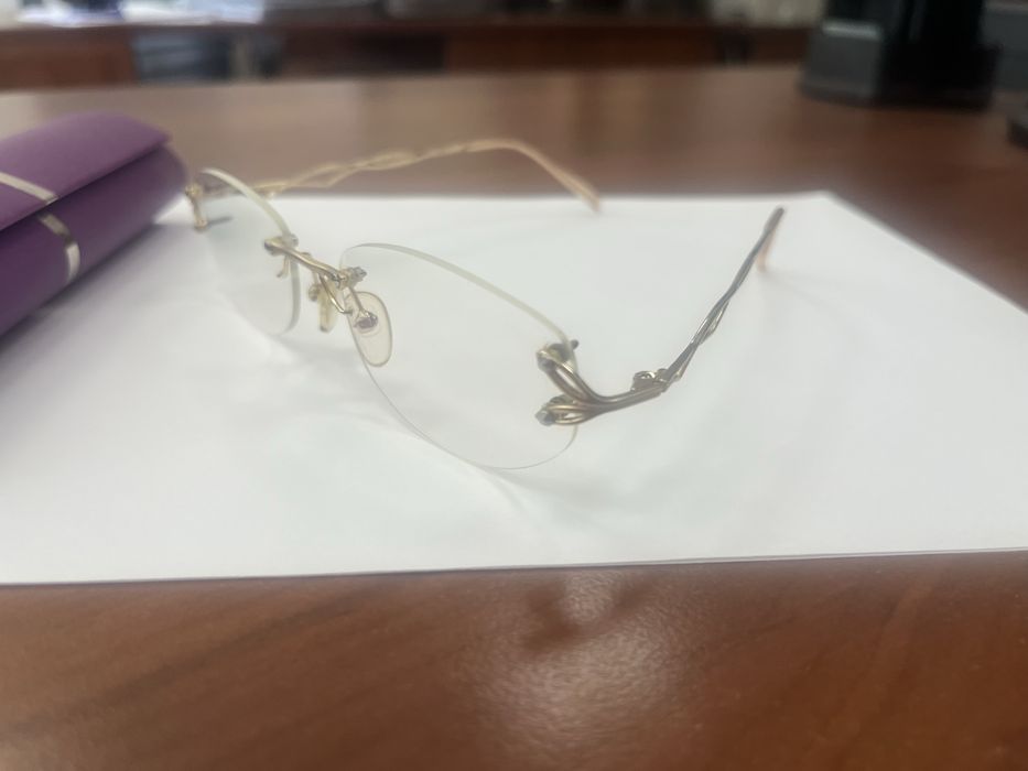 Окуляри для зору читання +0.75 безоправні з чохлом