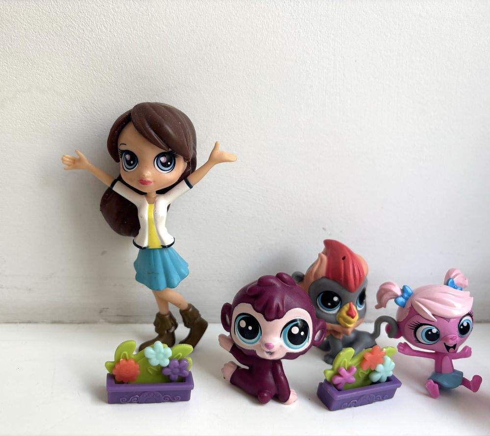 Lps Littlest Pet shop zwierzątka zestaw hasbro małpka dziobak vintage