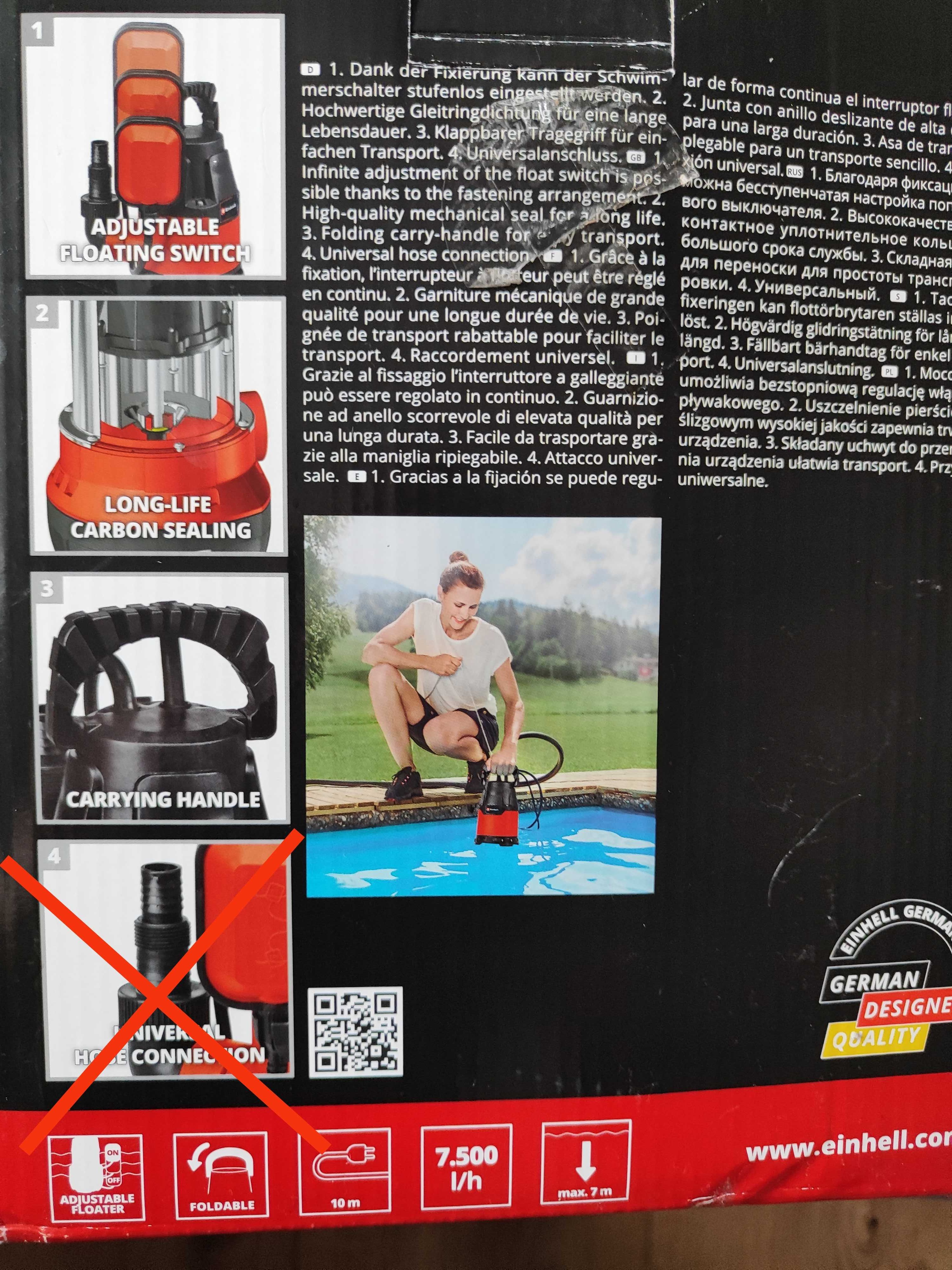 Einhell Pompa zanurzeniowa GC-SP 2275