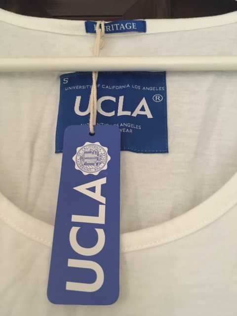 UCLA rozm. S Podkoszulek biały Koszulka na ramiączkach 100% bawełna