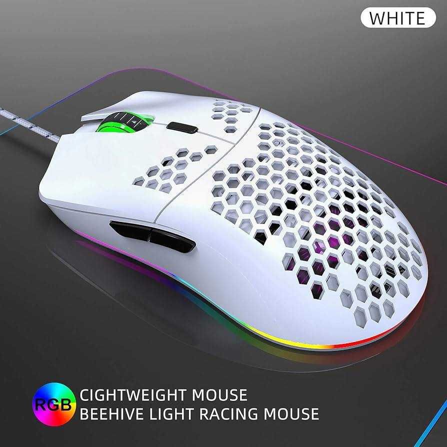 Сток Регульована ігрова комп’ютерна миша з підсвічуванням