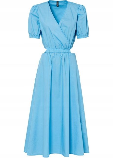 B.P.C midi sukienka z wycięciami niebieska ^42