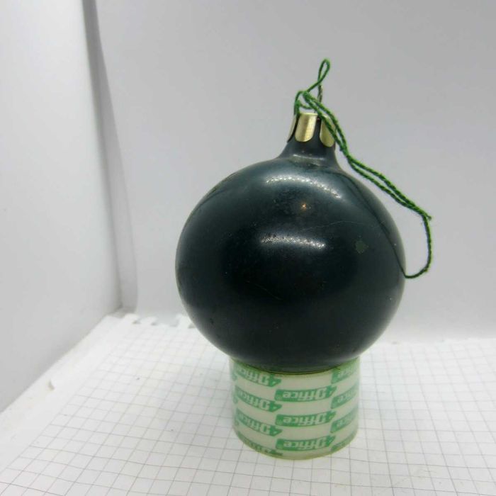 Ялинкова прикраса Куля з малюнком Гриби,1950-х СРСР