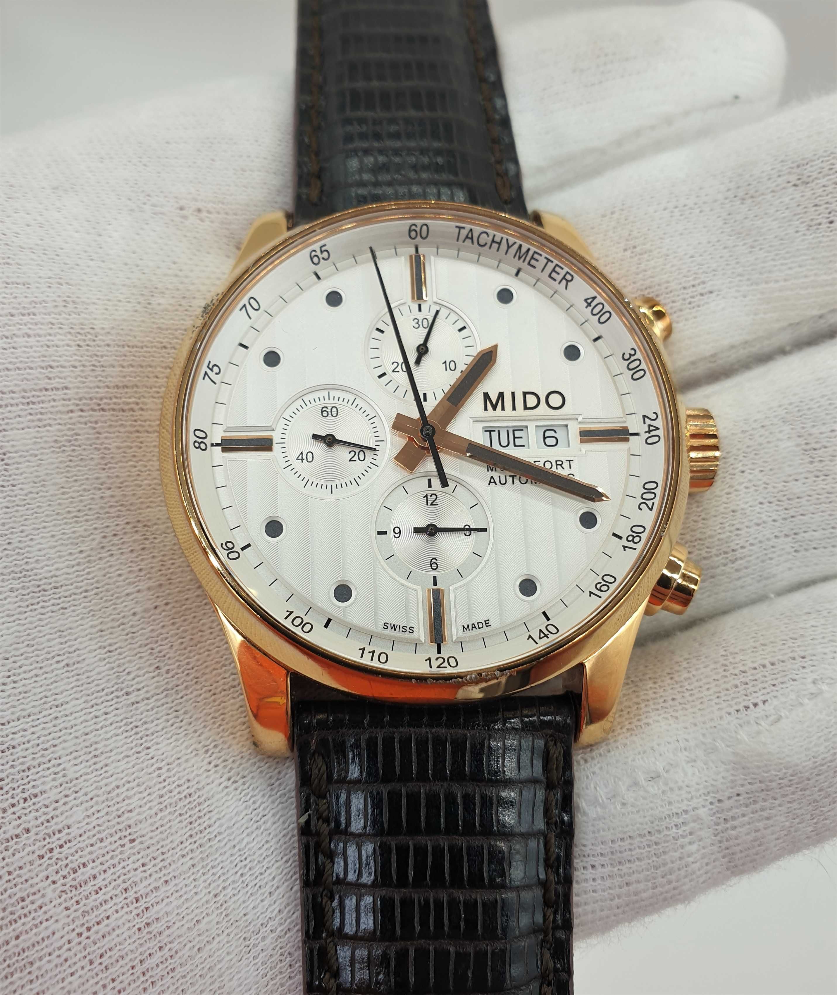 Чоловічий годинник часы Mido Multofort Chronograph Automatic 44mm