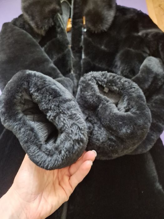 Шуба з мутона та норки Mykonos, мутон, норкова