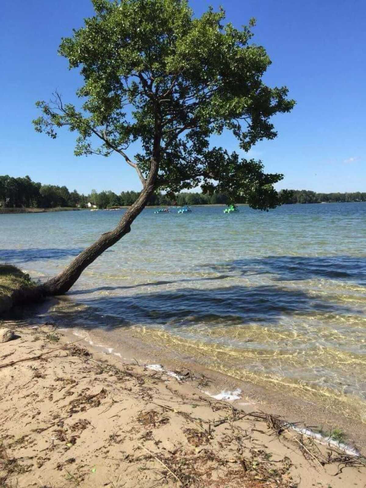 Domek Dom Szare Domki jez. Białe Okuninka blisko wody