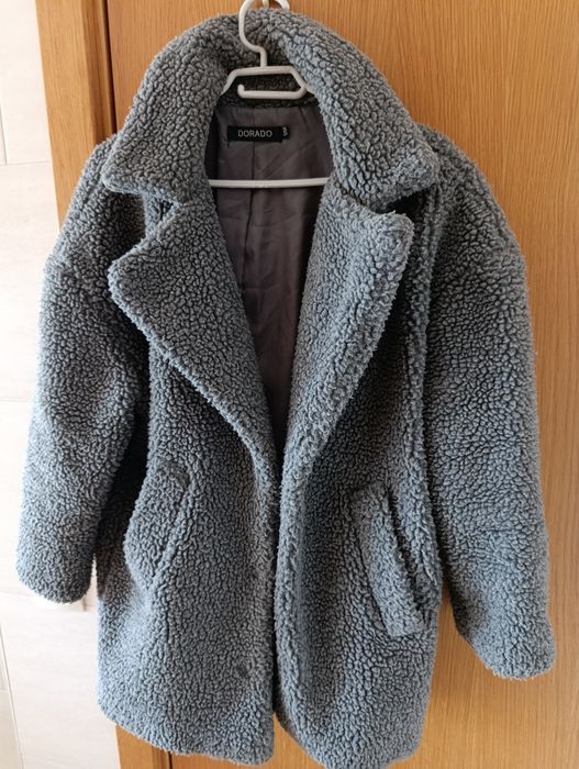 Casaco Teddy cinza