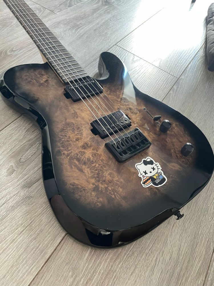 SubZero Paradigm Baritone – Black Burl Burst | 27” Scale