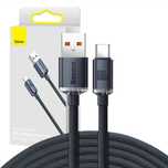 Kabel USB-C Baseus Crystal Shine 100W 2m Szybkie Ładowanie Czarny
