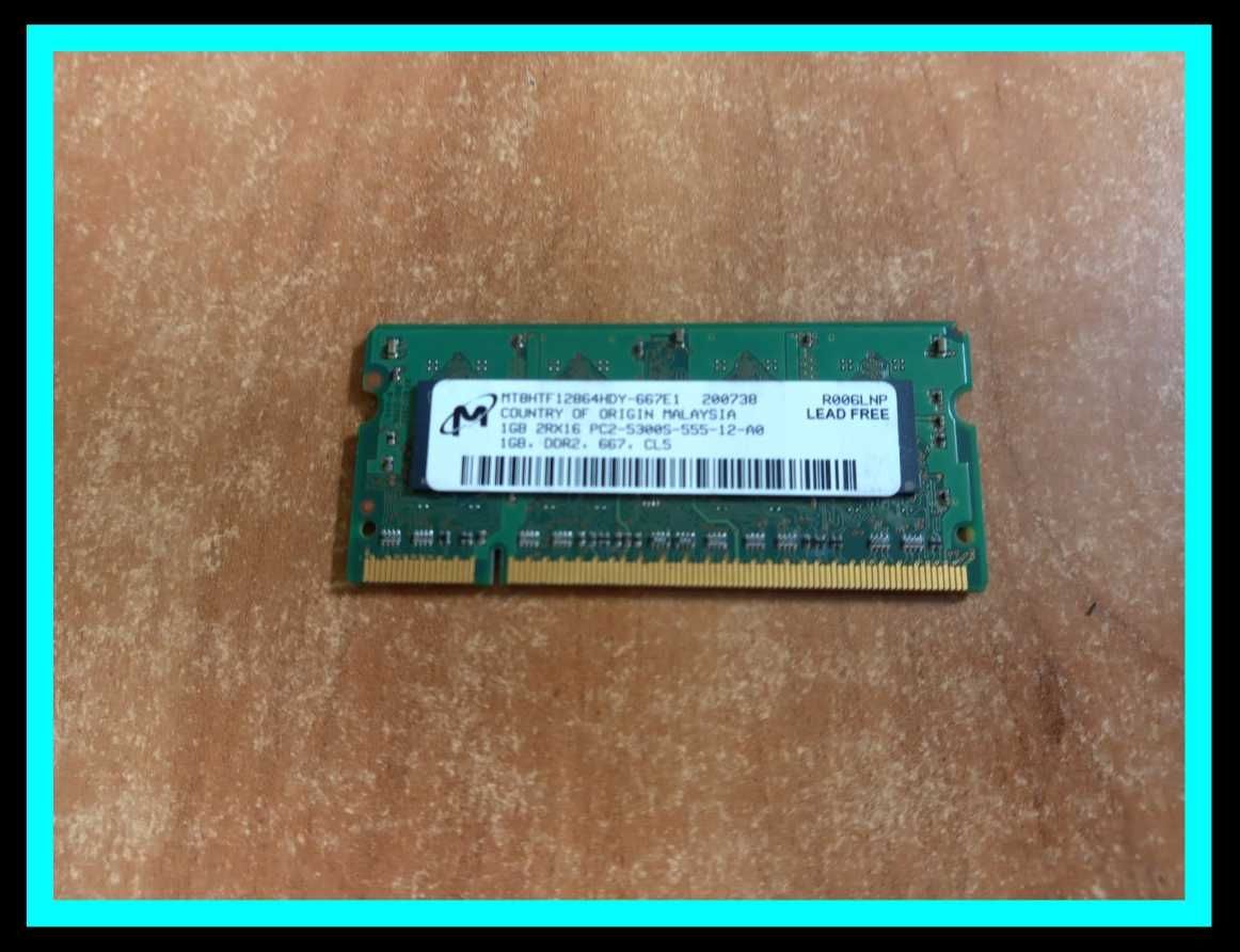 Pamięć MICRON 1GB DDR2 667MHz CL5 MT8HTF12864HDY-667E1