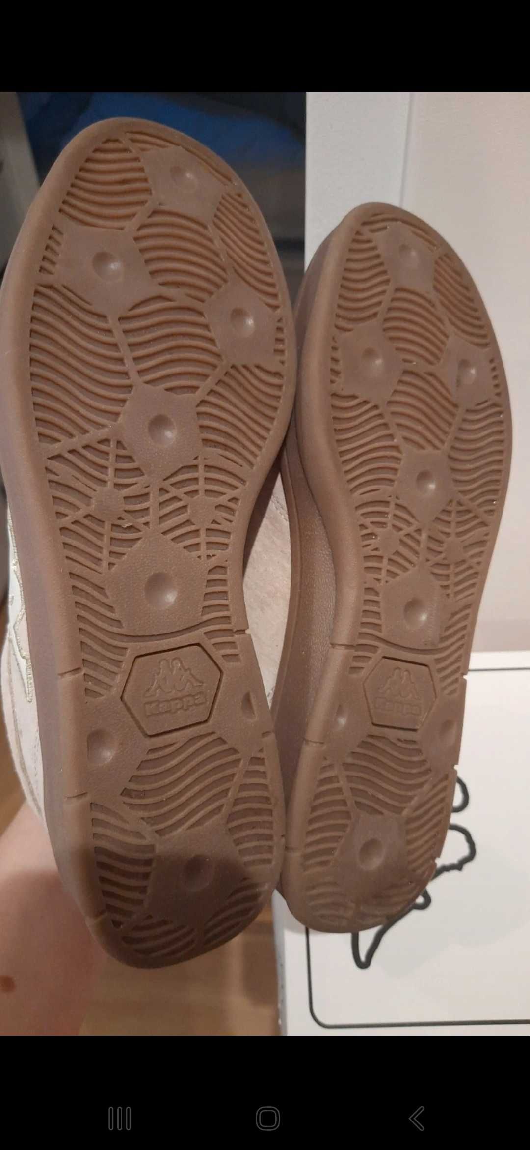 Sneakersy Kappa beżowe, rozmiar 36, stan idealny.