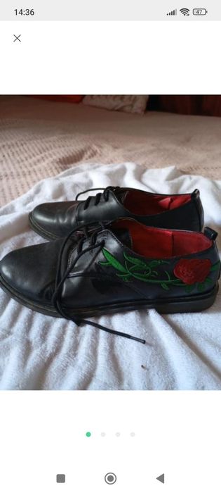 Лофери жіночі, туфлі шкіряні