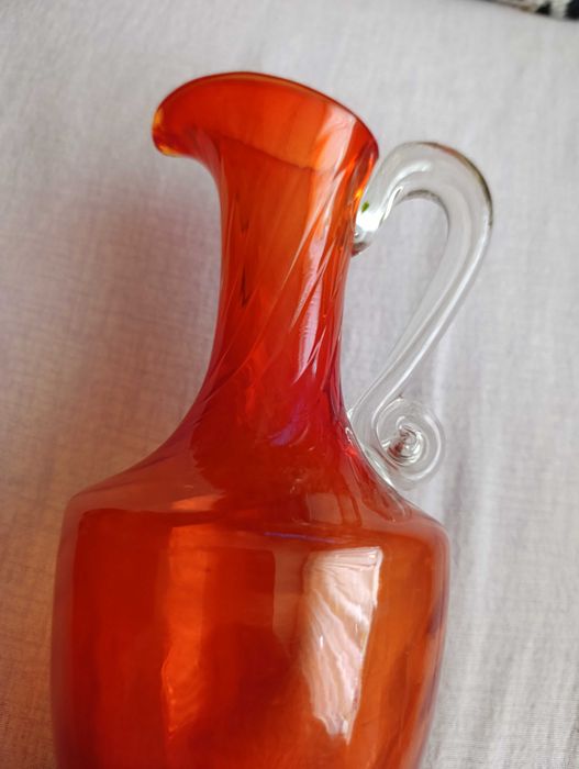 stary szklany dzban HSG Ząbkowice - Fiedorowicz - prl