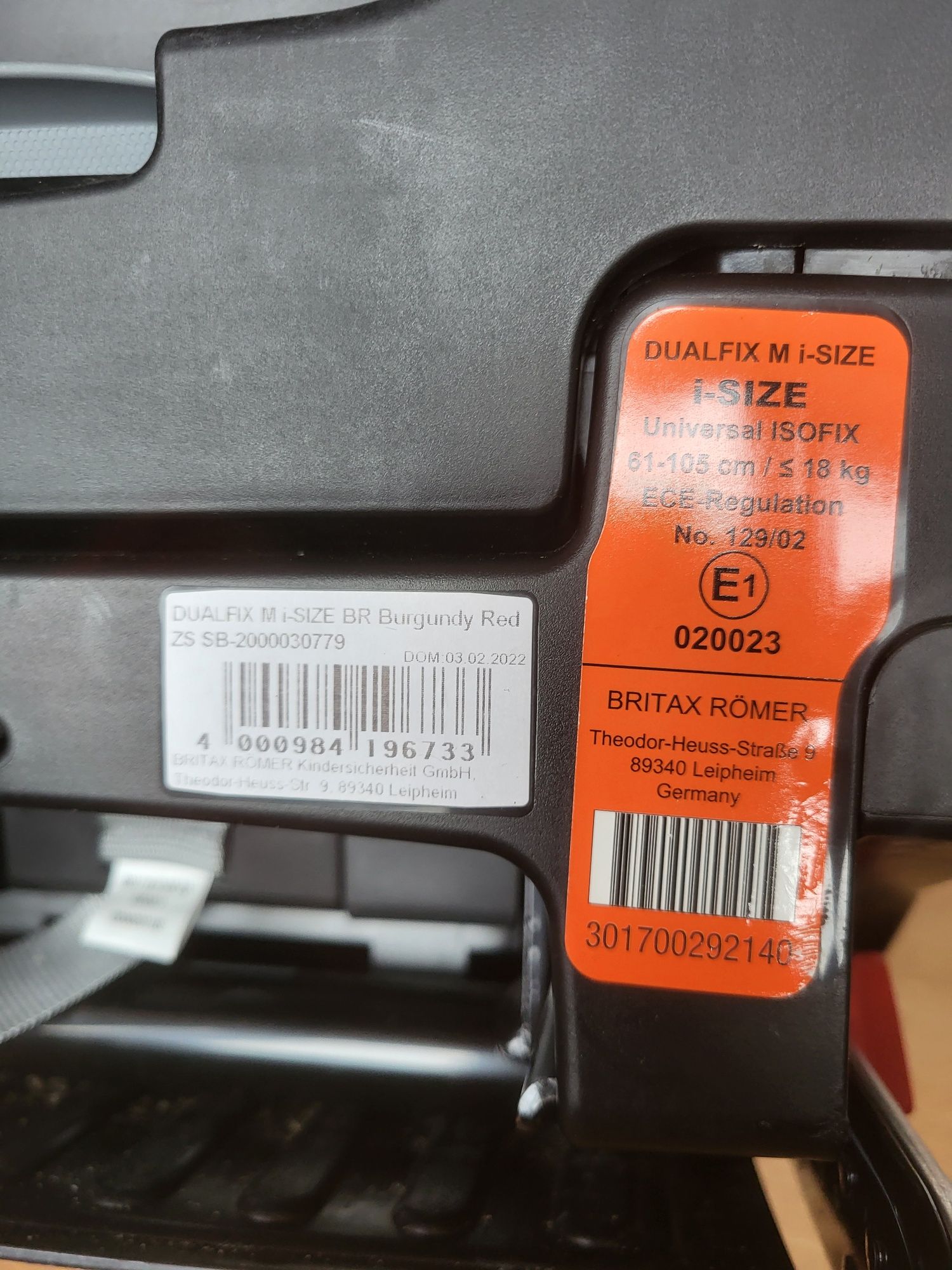 Fotelik isofix britax romer dualfix m i-size