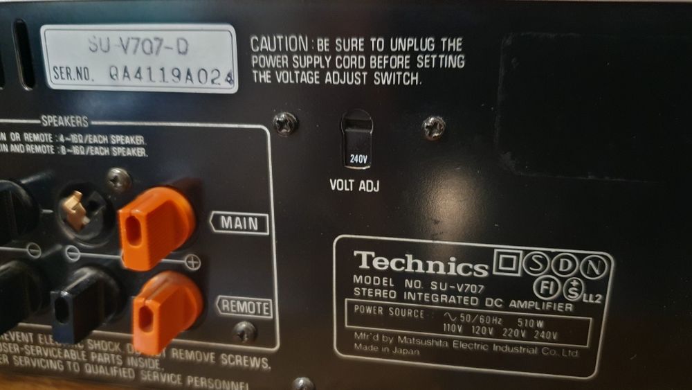 Wzmacniacz technics su-v 707