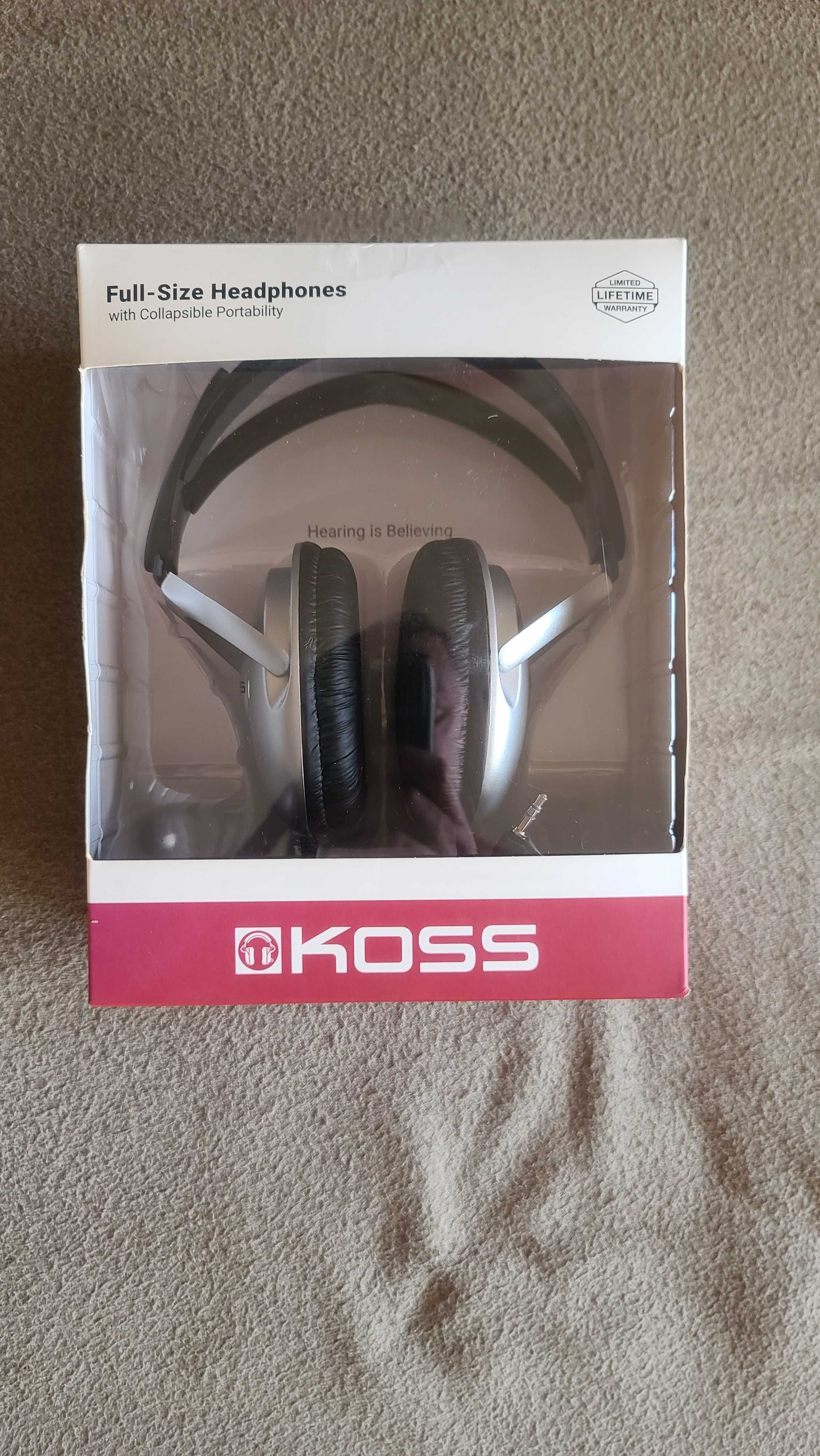 Навушники Koss UR18 Over-Ear дротові повнорозмірні складні кабель 2,4м