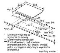 Płyta indukcyjna Bosch 80 cm