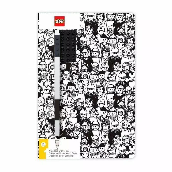 Notatnik LEGO Minifigures z płytką i długopisem 52379. YAMANN