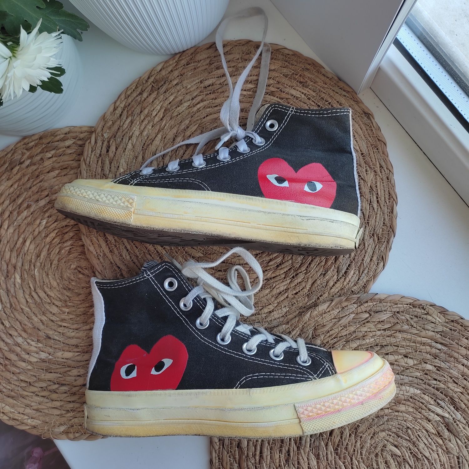 Женские кеды кроссовки converse comme des garcons